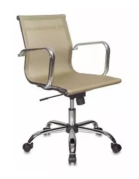 Кресло руководителя Бюрократ CH-993-Low/gold золотистый сетка