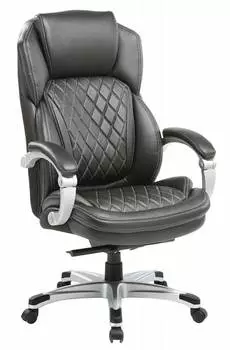 Кресло руководителя Бюрократ T-9915/BLACK черный рециклированная кожа/кожзам