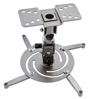 Кронштейн для проектора Cactus CS-VM-PR04-AL серебристый макс.22кг настенный и потолочный поворот и наклон