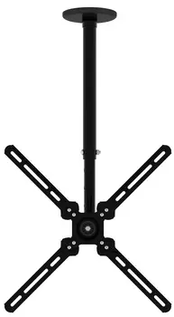 Кронштейн для телевизора Cactus CS-CP07 черный 23"-55" макс.45кг потолочный поворот и наклон