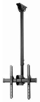 Кронштейн для телевизора Hama H-118655 черный 32"-65" макс.50кг потолочный наклон