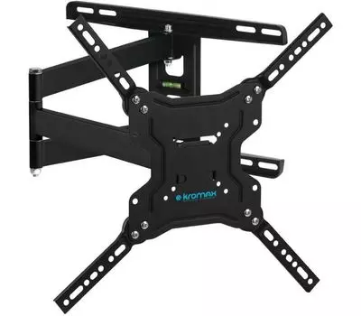 Кронштейн настенный Kromax DIX-19 22-65" (наклон +5°/-15°, поворот 180°, до 45 кг, черный)