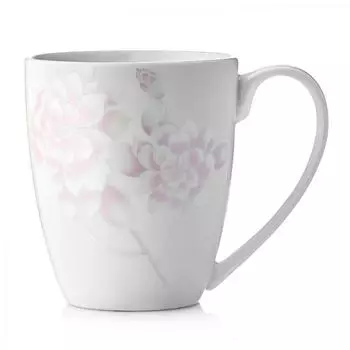 Кружка, Esprado Peonies 350мл, костяной фарфор