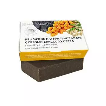 Крымское натуральное мыло ДОМ ПРИРОДЫ на основе грязи Сакского озера SENSITIVE-КОМПЛЕКС, 100г