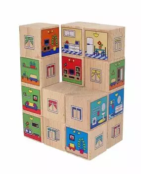 Кубики Краснокамская Игрушка КУБ-10 Квартиры