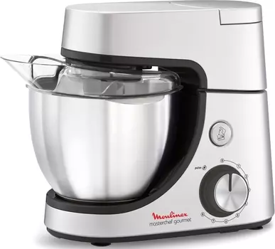 Кухонный комбайн Moulinex QA51AD10 серебристый/черный