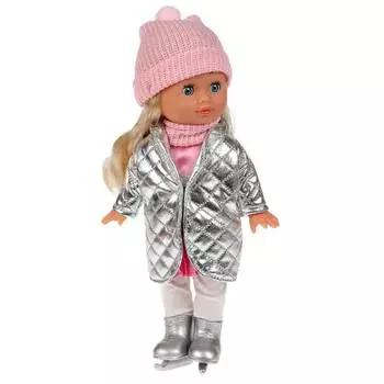 Кукла Карапуз "АБВГДЙКА" песня Катенька 30см в зимнем, коньки