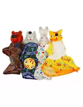 Кукольный театр Кудесники "Колобок" (5 персонажей) арт.СИ-50/СИ-636/3