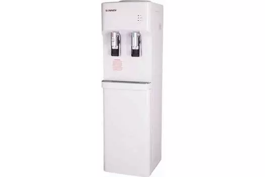 Кулер для воды Sonnen FSE-02H, напольный, нагрев/электронное охлаждение, 2 крана, белый