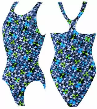 Купальник детский спортивный, "борцовка", принт, Размер: 28, BG4 18