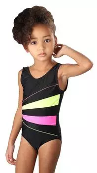 Купальник для плавания детский слитный со вставками, 4909, -, 34