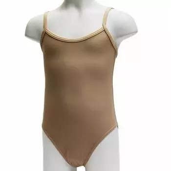 Купальник гимнастический на бретелях, 7823, Бежевый, 28