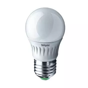 Лампа светодиодная 94 479 NLL-P-G45-5-230-4K-E27 5Вт шар 4000К бел. E27 370лм 220-240В Navigator 94479