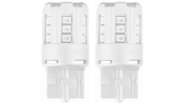 Лампа светодиодная Osram W21W 12V-LED 1.0W (W3x16d) Amber, 2шт, 7705YE-02B
