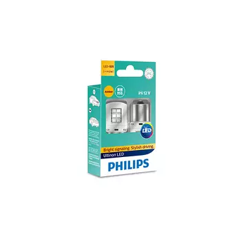 Лампа светодиодная PHILIPS PY21W 12V-LED (BAU15s) Ultinon + CANbus 12V 21W CEA комплект