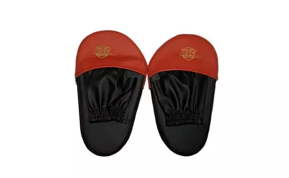 Лапа боксерская прямая малая RSC COMBAT и/к(пара) RSC010 28*17*4 см Черно-красный