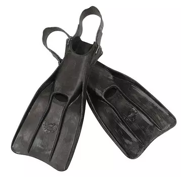 Ласты резиновые с ремнем Ихтиандр (225-235), 306, Черный, 35-37