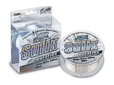 Леска Sufix Duraflex x10 прозрачная 100м 0.33мм, 10,8кг (DS1SK033024A9D) /минимальная партия 10шт./