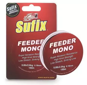 Леска Sufix Feeder mono красная 300м 0.20мм 3,3кг (SFM20BU300)