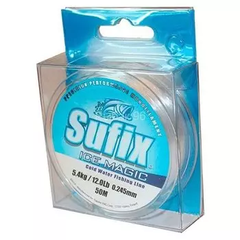 Леска зимняя Sufix Ice Magic прозрачная (блистер) 50м 0.245мм 5,4кг (DS1XL025024A5I)