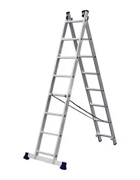 Лестница двухсекционная Сибин 38823-08 8 ступеней