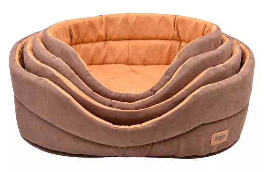 Лежанка для кошек "Classic" иск.замша №5 58*43*18 см коричневая 75665