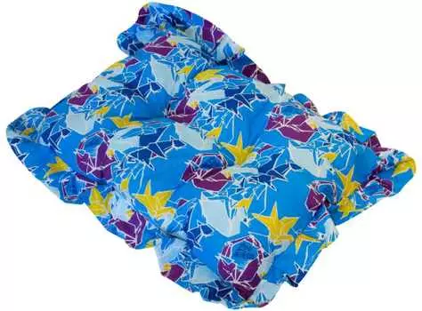 Лежанка для кошек"Канапе" "Оригами" поплин №2 56*41*29 см лазурная 750644