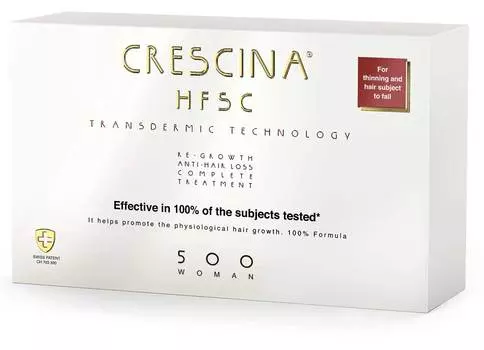 Лосьон для стимуляции роста волос Crescina Transdermic HFSC 500 для женщин 20+20 3,5 мл*40