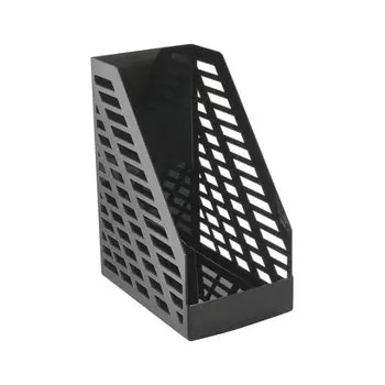 Лоток вертикальный для бумаг, увеличенная ширина (250х160х300 мм), СТАММ XXL, черный, ЛТ901