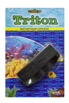 Магнит Triton для чистки аквариума "БОЛЬШОЙ ОДНОЦВЕТНЫЙ" 11*4*3,5 см 110300