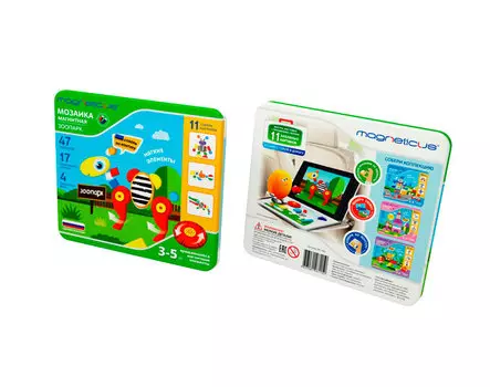 Магнитная мозаика MAGNETICUS "Зоопарк"