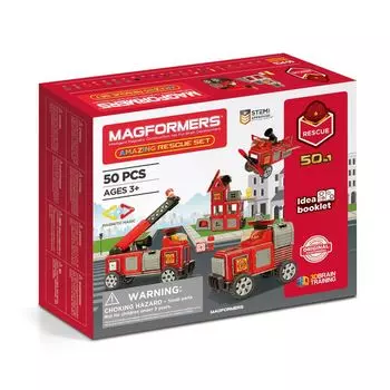 Магнитный конструктор MAGFORMERS 717003 Amazing Rescue Set