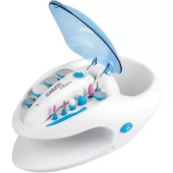 Маникюрно-педикюрный набор Scarlett SC-MS95005 насадок в компл.:11шт белый