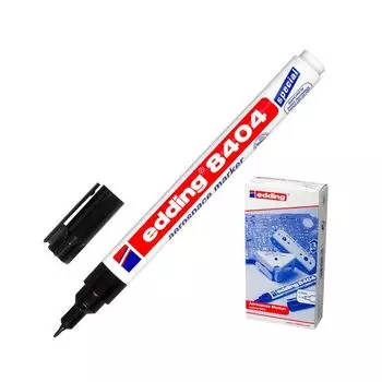 Маркер аэрокосмический EDDING 8404, ЧЕРНЫЙ, 0,75 мм, круглый наконечник, E-8404