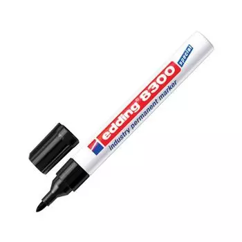 Маркер для промышленной маркировки EDDING 8300, ЧЕРНЫЙ, 1,5-3 мм, круглый наконечник, E-8300/1