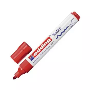 Маркер для ткани EDDING 4500, КРАСНЫЙ, круглый наконечник, 2-3 мм, E-4500/2