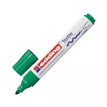 Маркер для ткани EDDING 4500, ЗЕЛЕНЫЙ, круглый наконечник, 2-3 мм, E-4500/4