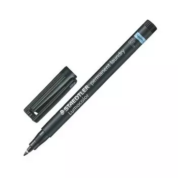 Маркер для ткани STAEDTLER (Германия) Lumocolor, ЧЕРНЫЙ, круглый наконечник, 0,6 мм, 319 LM F-9