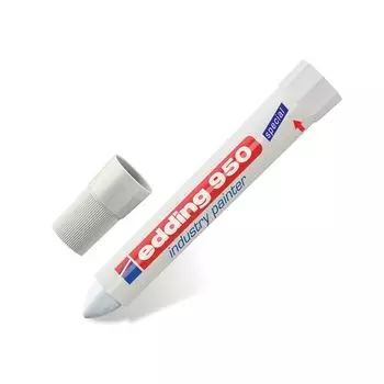 Маркер-паста для промышленной маркировки EDDING 950, БЕЛЫЙ, 10 мм, E-950/49