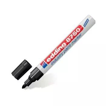 Маркер перманентный для промышленной маркировки EDDING 8750, ЧЕРНЫЙ, 2-4 мм, круглый наконечник, E-8750/1