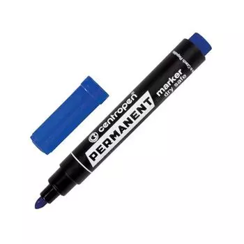 Маркер перманентный СИНИЙ CENTROPEN, круглый наконечник, 2,5 мм, 8510, 5 8510 0106 (10 шт.)
