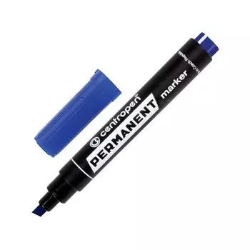 Маркер перманентный СИНИЙ CENTROPEN, скошенный наконечник, 1-4,6 мм, 8576, 5 8576 0106 (10 шт.)