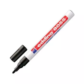 Маркер перманентный влаго-светостойкий для наружных работ EDDING 8055, ЧЕРНЫЙ, 1-2 мм, E-8055/1-B/1