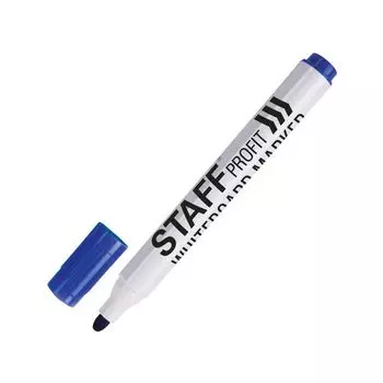 Маркер стираемый для белой доски СИНИЙ, STAFF "PROFIT", 2,5 мм, 151645 (24 шт.)
