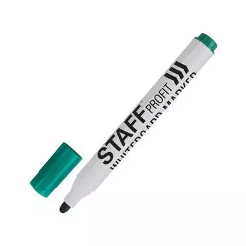 Маркер стираемый для белой доски ЗЕЛЕНЫЙ, STAFF PROFIT, 2,5 мм, 151647 (24 шт.)