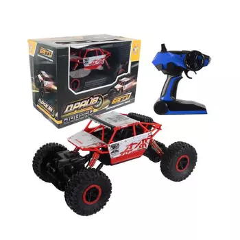 Машина Бигвил на р/у 1TOY Драйв раллийная, Аккум. 4.8V, 4WD, красно-белый