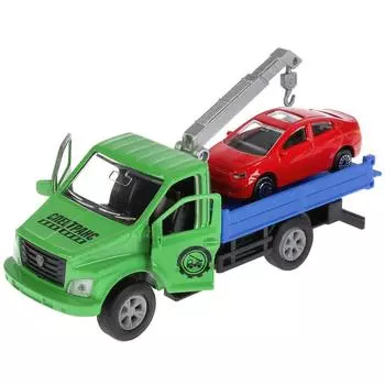 Машина металл Технопарк ГАЗ Газон Next эвакуатор 14,5см+Hyun SB-18-23-G+HS(R)-WB