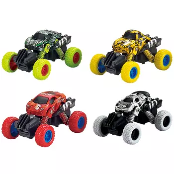 Машина на радиоуправлении Wincars Машинка с большими колёсами инерционная металлическая 10 см, в ассорт.