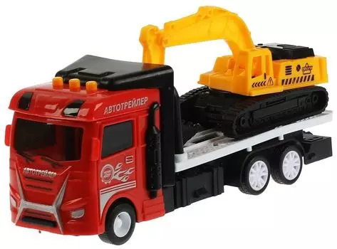 Машина пластик свет-звук автоперевозчик 20см,подв.дет,инерц 2054255-R