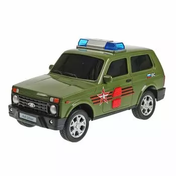 Машина пластик свет-звук LADA 4x4 URBAN АРМИЯ РОССИИ 19,5см URВАNВLАСК-20РLАRR-GN